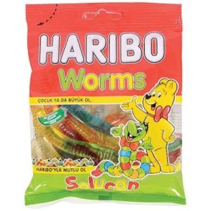 Haribo Worms Gummy Candy 160 g