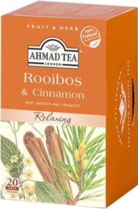 Ahmad Tea Silky, Smooth And Aromatic Rooibos & Cinnamon Tea Relaxing 20 Bags