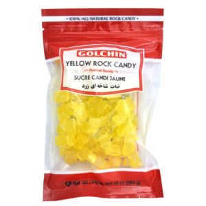 Golchin Premium Quality Yellow Rock Candy 10 oz