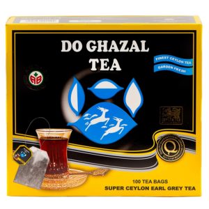 Do Ghazal Super Ceylon Earl Grey Tea 100 Tagged Tea Bags
