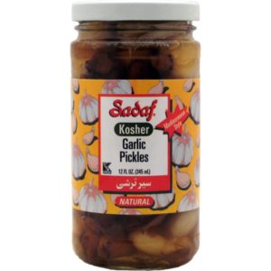 Sadaf Natural Kosher Garlic Pickles 12 oz