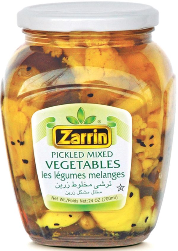 Persian Grocery Zarrin Pickled Mixed Vegetables 24 oz