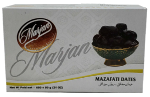 Marjan Mazafati Dates in Box 21 oz