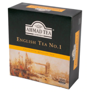 Ahmad Tea English Tea No.1 Product of Sri Lanka 100 Tagged Bags